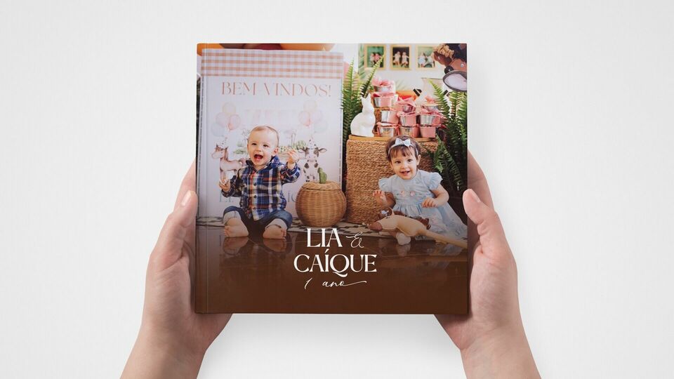 Lia e Caíque 1 ano
